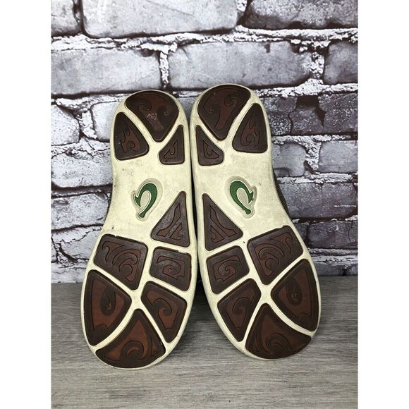 Olukai Nohea Mesh Mustang Lime Textile Slip On Casual Sneakers Men Sz 8M US/41EU - Picture 7 of 16